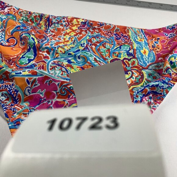 Lauren Ralph Lauren Printed Hipster Bikini Bottom Women 14 Multi Amara Patchwork - Picture 7 of 7